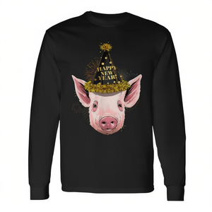 Camiseta de Manga Larga con Diseño de Cerdo para el Año Nuevo Chino 2021, Producto Promocional para la Fiesta de Nochevieja - Product Image 2