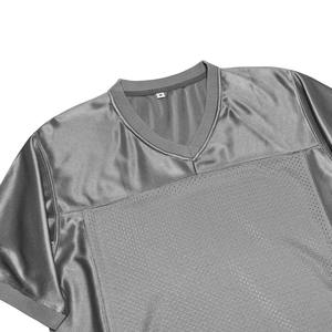 Camiseta de manga corta y características transpirables de moda más nuevas hechas en fábrica con logotipo y diseño personalizado de fútbol americano 2025 - Product Image 4