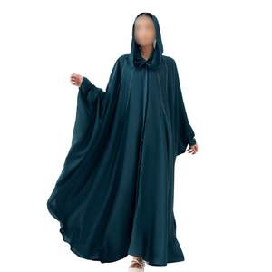 Abaya Verde Esmeralda con Mangas de Murciélago para Mujer, Vestido Musulmán Modesto, Estilo Dubái, Caftán Islámico, Jalabiya, Vestido de Noche Holgado - Product Image 1