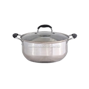 Usine orientée vers l'exportation prix direct ustensiles de cuisine casserole ovale en acier inoxydable personnalisée en gros 22 cm de ménage du Bangladesh - Product Image 1