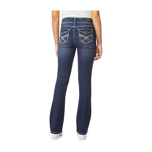 New Ankle Length Straight Denim Pants For Women's Custom Made Lose Women's <b>Stretched</b> Denim <b>Ladies</b> <b>Jeans</b> Pants - Product Image 3