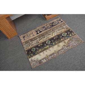 Classique bleu vert 2.5X3 pieds tapis turc fait à la main en soie de bambou grande surface pour salon abstrait rectangulaire pour une utilisation dans le couloir - Product Image 2