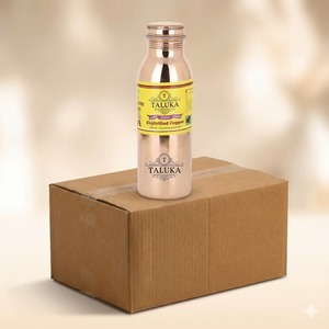 Fabricant indien de bouteilles d'eau en cuivre pur de 34 oz/1000 ml pour boire, vente en gros de bouteilles d'eau en cuivre - Product Image 3