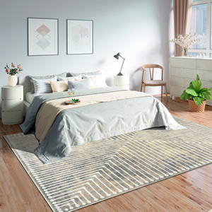 Tapis Adiva en coton turc lavable avec dos en polyester antidérapant, motif géométrique, poils courts, pour salon, chambre à coucher, usage domestique - Product Image 2