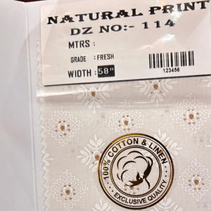 Tela de Sarga de Algodón Premium con Estampados Digitales Naturales para Vestidos Infantiles y Ropa Deportiva |   Proveedor de Exportación India - Product Image 1