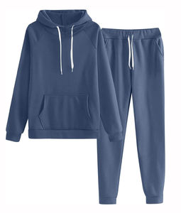 Nuevo 2025 mejor Material hecho ligero señoras Flare chándal 100% algodón gota hombro alta calidad moda mujer chándal - Product Image 1