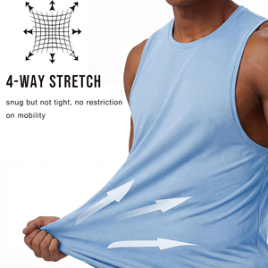 Gym <b>Singlet</b> Casual Sleeveless Summer Fitness Tank Top Breathable Design Your Own Logo <b>Men</b> Tank Top <b>for</b> Casual Tank Top - Product Image 2