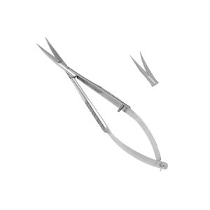 Tijeras Micro Spring con Punta Afilada, Nuevas Tijeras de Acero Inoxidable con Hoja Curva para Cutículas/Piel Muerta Estilo Ruso - Product Image 1