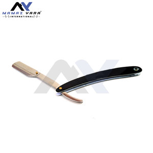 Navajas de Afeitar Rectas de Alta Calidad para Barbería, Navaja de Acero Inoxidable de Grado Profesional, Afeitado Suave, Bloqueo de Seguridad, Marca OEM - Product Image 5