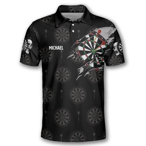 Maillot Premium Dart Team pour hommes et femmes en polyester doux impression par sublimation complète nom et logo personnalisés - Product Image 2