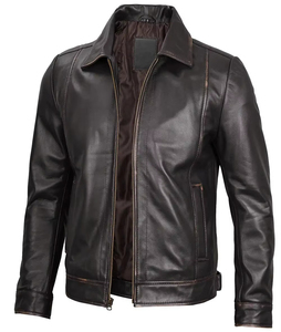 Chaqueta de Cuero de Piel de Vaca Gruesa de Nueva Llegada para Hombre, Temporada de Invierno, Diseño Adecuado, Precio Económico, Piel de Oveja Sintética - Product Image 2