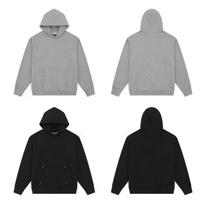 Vente en gros de sweatshirts à capuche épais en polyester/coton pour hommes brodés Streetwear hiver personnalisables de haute qualité - Product Image 6
