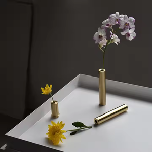Gold Metal <b>Vase</b> <b>Small</b> Flower Elegant Solid Brass Mini <b>Vase</b> Decorative for Home Wedding Table <b>Vase</b> by decor Impex - Product Image 3