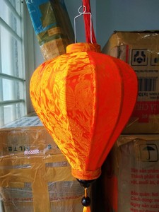 Special Bamboo Red Silk Lantern Size 50cm Fabric <b>Ceiling</b> Lantern for <b>Wedding</b>, Garden, Porch <b>Decoration</b> - Product Image 5