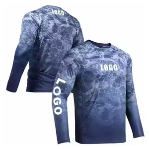 Camisas de pesca sublimadas personalizadas OEM manga larga secado rápido Anti-UV 100% poliéster ropa de pesca transpirable para hombres - Product Image 4