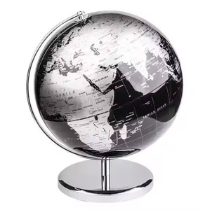Globe mondial en métal rotatif Art déco Design pour salle d'étude/bureau décor de bureau cadeau pour les amoureux de la géographie amateurs de voyage mariage - Product Image 5