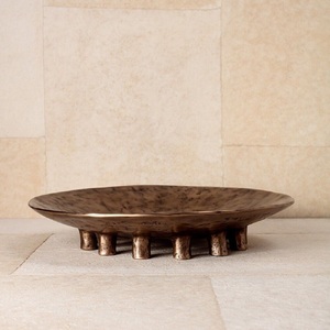 Cuenco Decorativo de Latón y Aluminio Hecho a Mano y Personalizado, Acabado Premium, Cuencos para Servir en Hoteles, Decoración para el Hogar y la Mesa - Product Image 4
