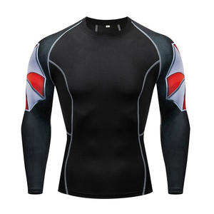 <b>Men's</b> Sublimation Compression Shirts <b>Tops</b> Rash Guard <b>Swim</b> Surf Graphic Print Polyester Tight Shirts <b>Men's</b> Sportswear - Product Image 5