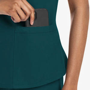 ชุดยูนิฟอร์มแพทย์และพยาบาลแบบสวมใส่ได้ทั้งชายและหญิง ผ้าแคนวาส แขนยาว เสื้อแจ็คเก็ตพยาบาลและชุดสครับ ระบายอากาศได้ดี แห้งเร็ว พรีเซลล์ - Product Image 6