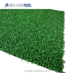 12500 Dtex Calidad superior Color verde Padel Court césped PE materiales Modo Diseño con PU bcking - Product Image 3