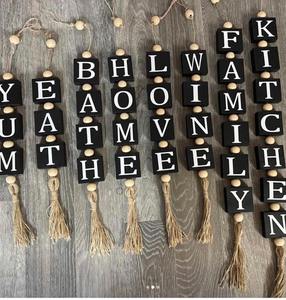 Guirnalda de cuentas de resina única, cuentas de diferentes formas para decoración de pared, granja de moda y accesorios minimalistas, decoración de resina - Product Image 4