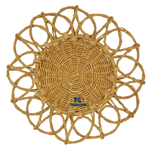 Wholesale Boho Style Handwoven Rattan <b>Placemats</b> Wholesale Natural <b>Table</b> Decor for Rustic <b>Dining</b> and Home Use Made in Vietnam - Product Image 1