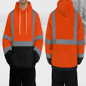 Blouson aviateur haute visibilité à logo doublé polaire imperméable trafic veste de sécurité réfléchissante haute visibilité fabriquée par les sports habillés - Product Image 6
