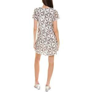 Abito da donna Gracia bianco taglia M, modello dritto con motivo geometrico glitterato - Product Image 2