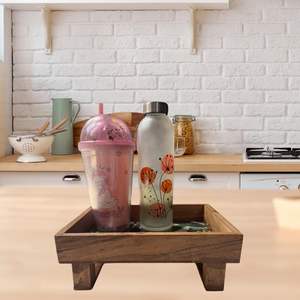 ถาดเสิร์ฟลายใบไม้ดอกไม้ ถาดอเนกประสงค์ ถาดตกแต่งธรรมชาติ ถาดเสิร์ฟขนมหวาน มีจำหน่ายในราคาต่ำสุด - Product Image 5