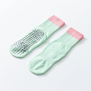 ODM Cotton Color Block Anti-Slip Yoga Pilates Ballet Barre <b>Socks</b> Indoor Sports <b>Grip</b> <b>Sock</b> Women <b>Socks</b> Wholesale JZVINA Factory - Product Image 6