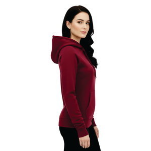 Sudadera con Capucha Premium Color Borgoña para Mujer, Estilo Urbano, de Alta Calidad, en Algodón y Felpa, Talla Grande, Tendencia 2026 - Product Image 4