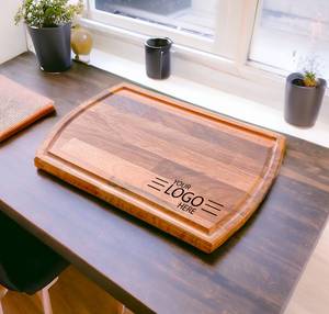 Eco-Safe Handmade Bamboo Chopping Board with Cheese <b>Knife</b> Dishwasher Safe <b>Crafted</b> by Verified Supplier Wholesale & Bulk Export - Product Image 6