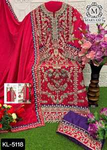 Las últimas colecciones de ropa de mujer, vestido de fiesta Salwar Kameez pesado con bordado de bajo precio, traje Salwar Kameez para mujer - Product Image 6