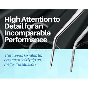 Pince à épiler en acier inoxydable de précision pince à coton chirurgicale dentaire réutilisable Source d'alimentation manuelle prix usine OEM ODM disponible - Product Image 5