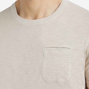 T-shirt léger à manches courtes de haute qualité, nouveau design, t-shirts décontractés de style uni pour hommes - Product Image 5