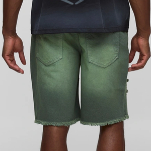 Short en jean déchiré décontracté pour homme, coupe classique et décontractée, fermeture boutonnée, extensible, confortable et respirant, 2026 - Product Image 5