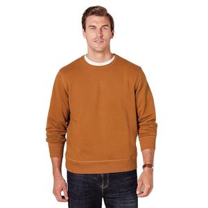Sweat-shirt surdimensionné en coton éponge français pour homme, inspiré du streetwear, col rond, épaules tombantes, pull uni, coupe décontractée et chaude personnalisée - Product Image 3