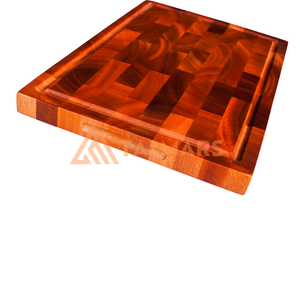 Planche à découper à grain d'extrémité de taille personnalisable de luxe Blocs à découper en bois de noyer et bambou - Product Image 4