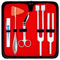 Premium Quality Tactical Multi-Purpose Diagnostic Instrument Set Black Manual for Neurological ENT Eye Exam Reflex Percussion