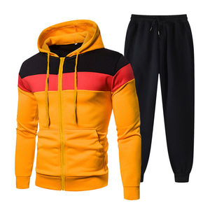 <b>American</b> Men's Casual Large Size Sweatshirt Suit Autumn Winter Knitted Warm <b>Hoodie</b> Sports Two-Piece Breathable - Product Image 4