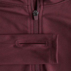 เสื้อวอร์มควิลท์มีซิปสำหรับผู้หญิงเสื้อออกกำลังกายเนื้อบางแห้งเร็วระบายอากาศได้ดี - Product Image 4