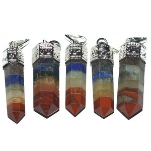 Pendentifs crayon pierre de soleil | Pendentif en pierre précieuse sculptée en gros - Product Image 2