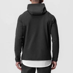 Sudadera con capucha desgastada con bordado de apliques personalizados, chaqueta con cremallera de diamantes de imitación, lavado ácido, ropa de calle de lana lavada Vintage para hombre, Sudadera con capucha - Product Image 3