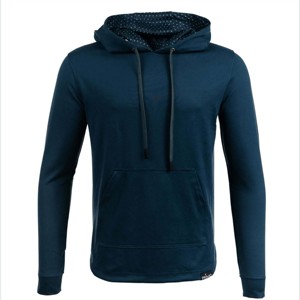 Sudadera con capucha de gimnasio para hombre, forro polar, 70% algodón, 30% poliéster, jersey de talla grande, chaqueta, chándal bordado, Tops, antiencogimiento cónico - Product Image 1