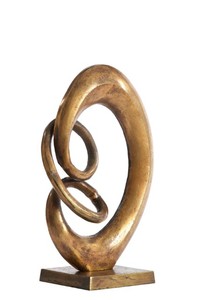 Ornement Eddy Matt Black ou Eddy Sculpture en bronze antique Light Living Ornament Eddy sculpture polie moderne - Product Image 2