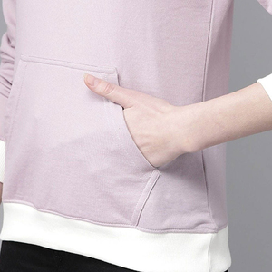 Couleur unie respirant surdimensionné pull à capuche femmes conception personnalisée impression hiver utilisation polaire 100% coton écologique séchage rapide - Product Image 6