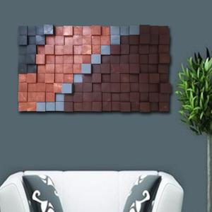 Tulip Wood <b>Mosaic</b> <b>Wall</b> <b>Art</b> Elegant Wooden <b>Wall</b> Decorative Sign - Product Image 3