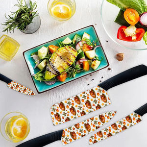 Ensemble de couteaux de cuisine en céramique personnalisé de 4 pièces, nouveau design, avec manches en plastique, durable et ambidextre pour la cuisson au barbecue - Vente chaude - Product Image 4