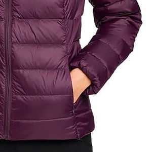 Bubble Puffer longues doudounes imprimer plaine chaud personnalisé tissé épais extérieur hiver teint à capuche Nylon Shell femmes dames - Product Image 4