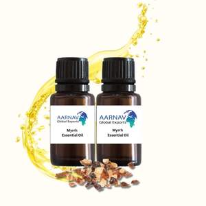 Aceite Esencial de Mirra 100% Puro con Árbol de Té, Aceite Aromático Cosmético Reafirmante y Nutritivo, Suministro al por Mayor desde India - Product Image 1